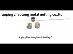 এসএস প্রিন্টেড জাল ফ্যাব্রিক 4 * 5 মিমি জাল গর্ত গ্যাস তরল AISI 301 Demister জন্য