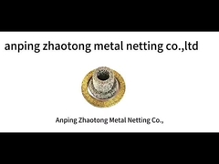 এসএস প্রিন্টেড জাল ফ্যাব্রিক 4 * 5 মিমি জাল গর্ত গ্যাস তরল AISI 301 Demister জন্য