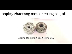 এসএস প্রিন্টেড জাল ফ্যাব্রিক 4 * 5 মিমি জাল গর্ত গ্যাস তরল AISI 301 Demister জন্য