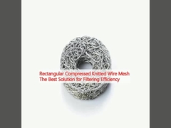 আয়তক্ষেত্রাকার কম্প্রেসড বোনা তারের জাল ফিল্টারিং দক্ষতা জন্য সেরা সমাধান