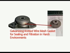 কঠোর পরিবেশে সিলিং এবং ফিল্টারিংয়ের জন্য গ্যালভানাইজিং বোনা ওয়্যার জাল গ্যাসকেট