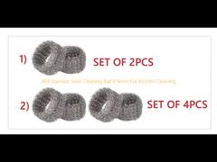 রান্নাঘর পরিষ্কারের জন্য 403 স্টেইনলেস স্টিল ক্লিনিং বল 6*4 মিমি