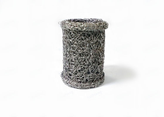 দিয়া 40 * 20 মিমি সিলিন্ডার বোনা তারের এক্সস্টাস্ট জাল গ্যাসকেট সাপোর্ট রিংগুলি ক্ষার প্রতিরোধী