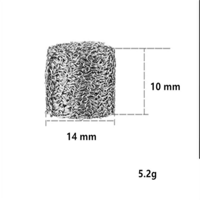 তেল ফিল্টারের জন্য সংকুচিত হলুদ বোনা তারের জাল গাসকেট দিয়া 50mm