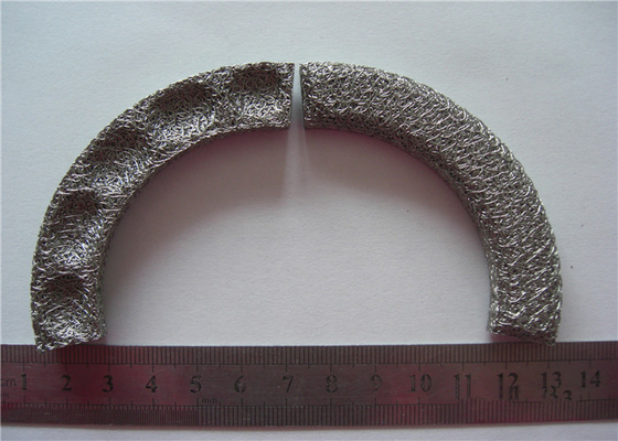 সাইলেন্সার সংকুচিত বোনা তারের জাল 5 মিমি - 25 মিমি 90% ফিল্টার কার শিল্পের জন্য