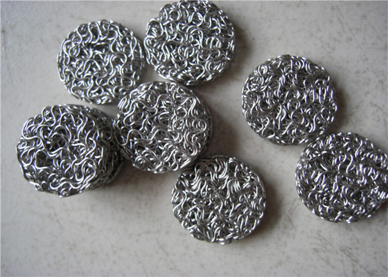 সাইলেন্সার সংকুচিত বোনা তারের জাল 5 মিমি - 25 মিমি 90% ফিল্টার কার শিল্পের জন্য