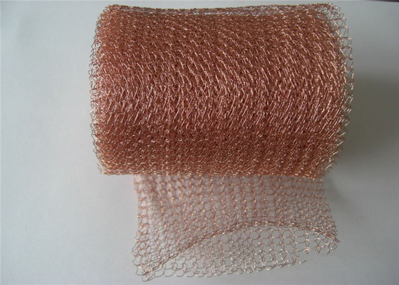 প্রস্থ 2.5-60cm নিটেড কপার মেশ আরএফ ইমি শিল্ডিং