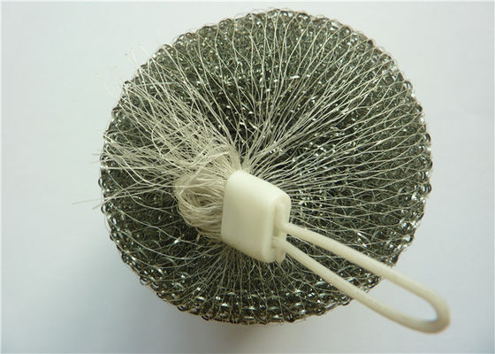 ভারী দায়িত্ব 410 স্টেইনলেস স্টিল ক্লিনিং বল 50 জি গন্ধ প্রুফ প্যান স্ক্রাবার