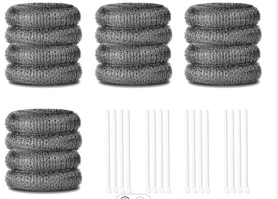 গ্যালভানাইজড স্টেইনলেস স্টিল জাল স্কুয়ারার 10 জি 15 রাউন্ড শেপ স্ট্রং ক্লিনিং ক্যাপাসিটি