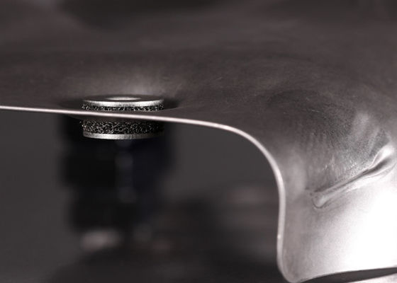 হোয়াইট এবং সিলভার বোনা তারের জাল ফিল্টার এসিড এবং ক্ষার প্রতিরোধের এবং নমুনা