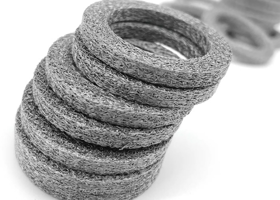 Sus 316 নিষ্কাশন সাইলেন্সার বোনা তারের জাল গ্যাসকেট সংকুচিত