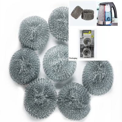 কেটলির জন্য ডায়া 4 সেমি পুরুত্ব 2 সেমি 304 স্টেইনলেস স্টিল ক্লিনিং বল