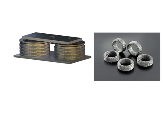 শক শোষণের জন্য নলাকার আকৃতি Od80mm ধাতু কুশন Dampers